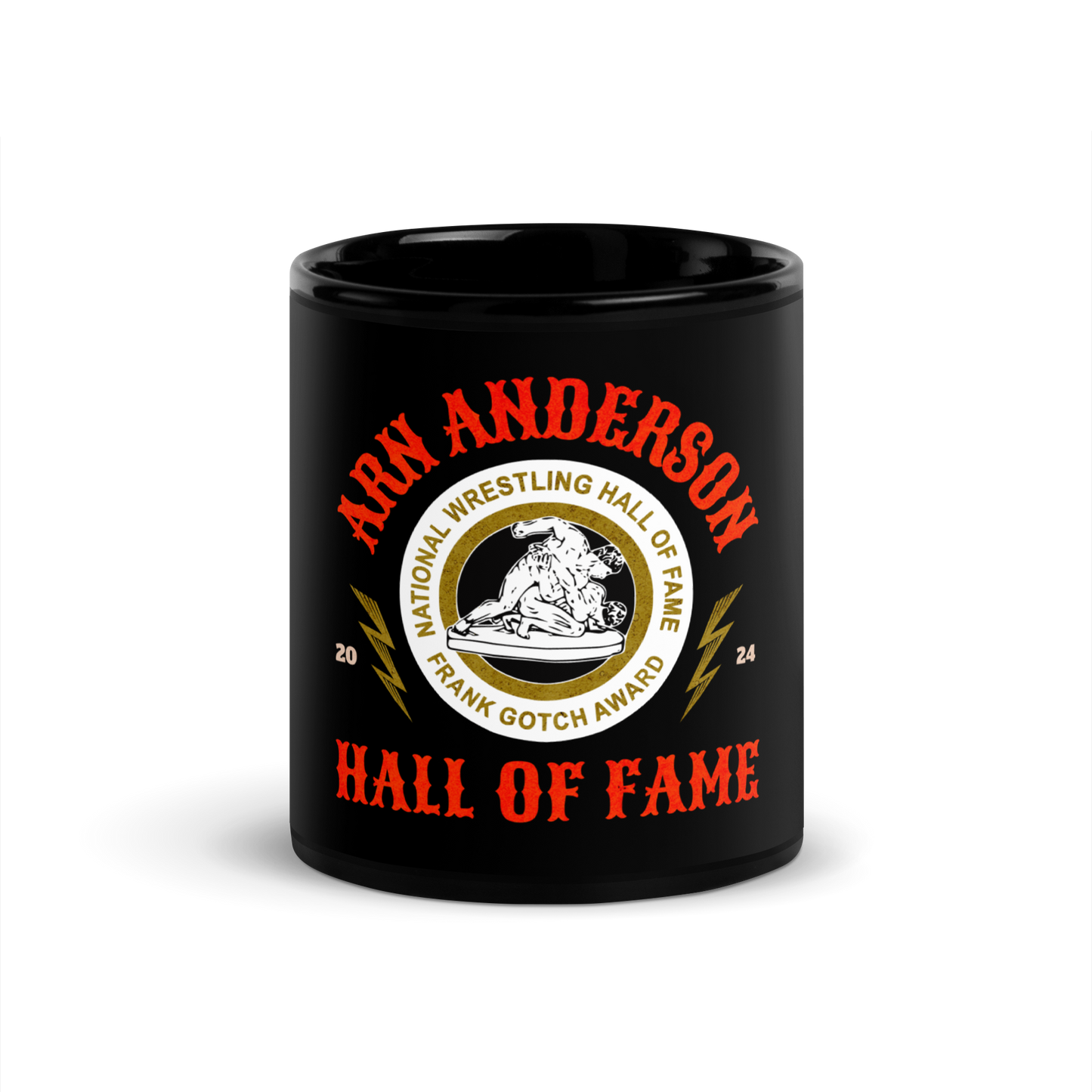 Arn Anderson HOF Black Glossy Mug