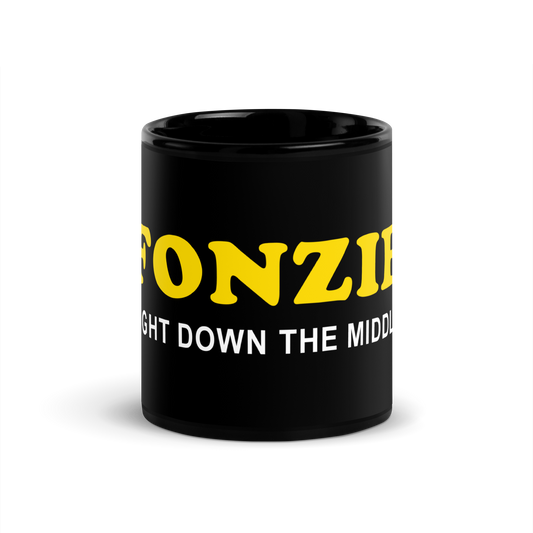 Fonzie Black Glossy Mug